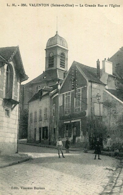 Carte VALENTON La Grande Rue et l'église