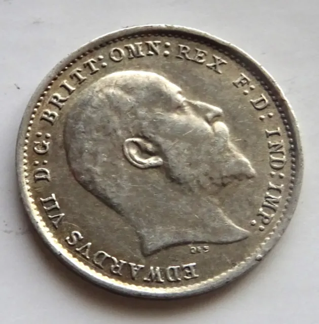 Edward  VII Three pence  1902 TO 1910 ( Silver  )