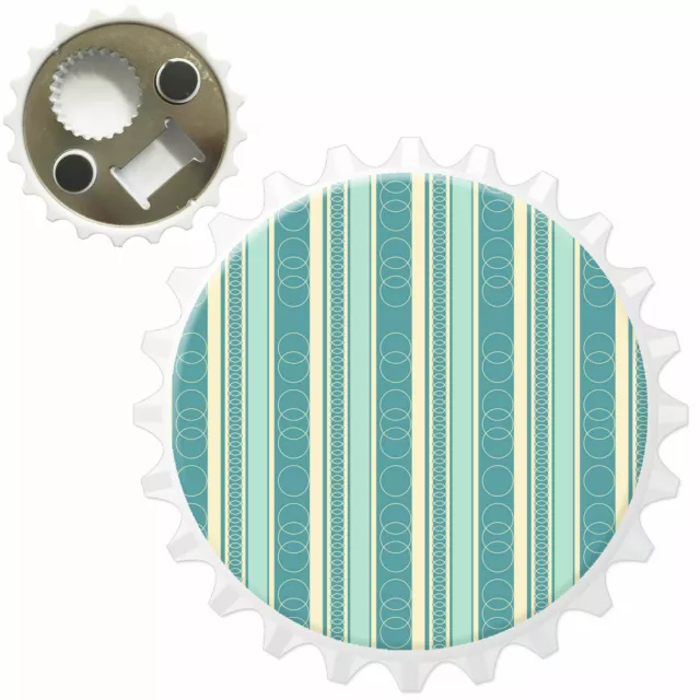 Lines & Circles Bottle Opener Fridge Magnet