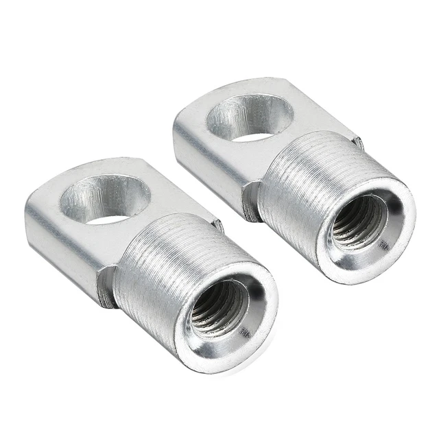 2 Embouts Ressort à Gaz Filetage Femelle M6 - PA66A5 Noir - Marque Uxcell Neuf
