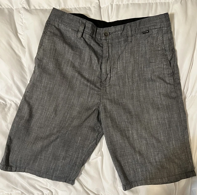 Hurley Nike Dri-Fit Cutback Gray Blend Walk Chino Shorts Mens 30 Phantom