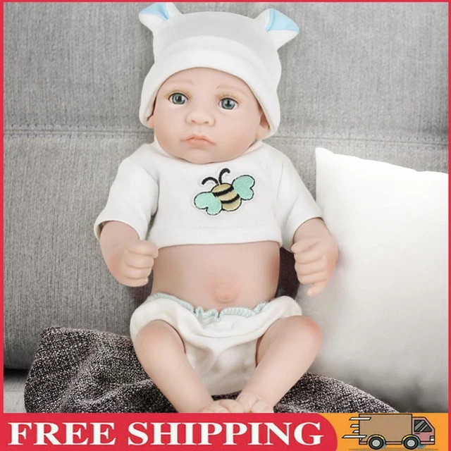 28cm 3D Skin Reborn Baby Dolls Soft Reborn Doll Realistic Baby Doll Appease Toys