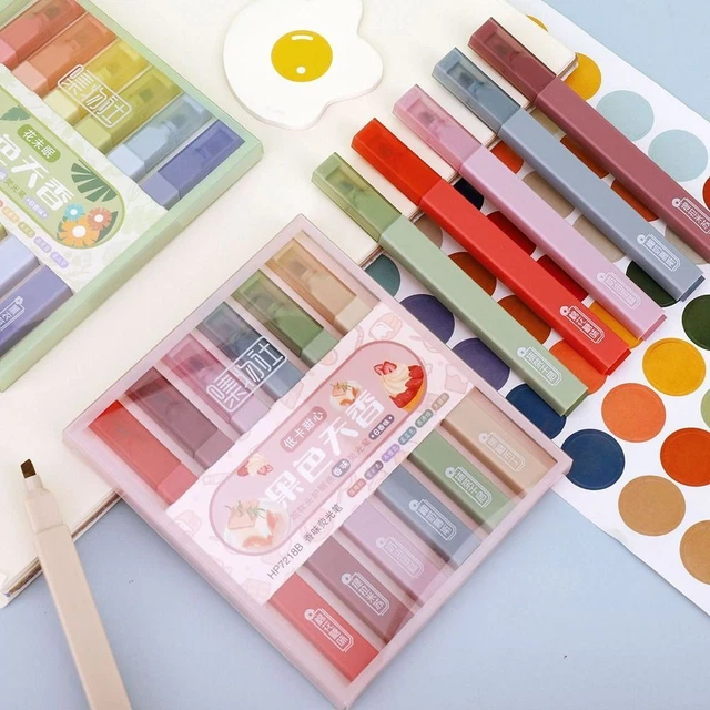 clés Marqueurs Soins oculaires Stylo de couleur Ensemble de stylos à surligneur