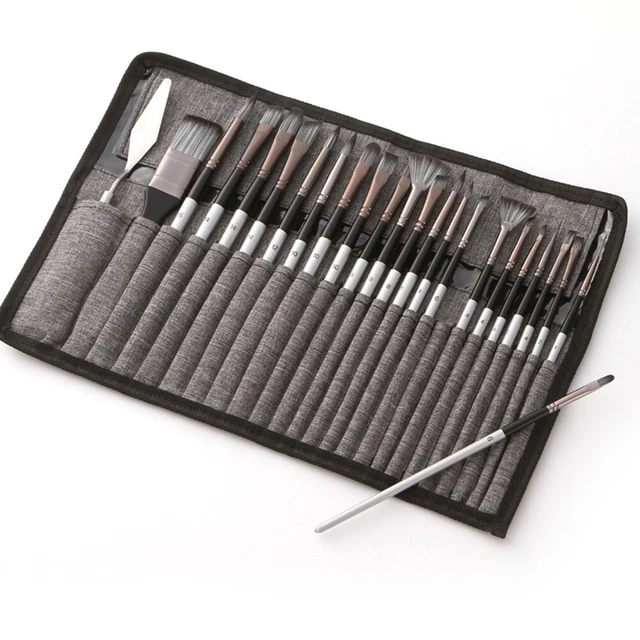 23 piezas Juego de pinceles de diferentes tamaños N1W7 profesional para el cabello de nailon