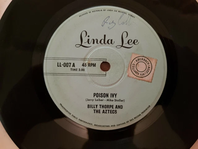 POISON IVY // Billy Thorpe And The Aztecs Rare Oz Garage Linda Lee 1964 ...