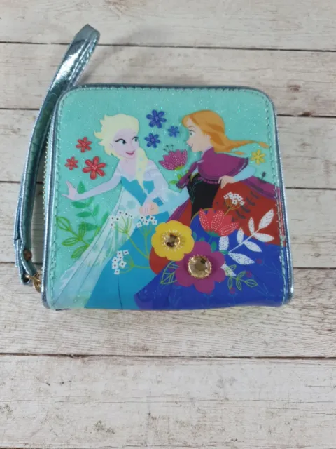 Disney Store Frozen Elsa Anna Purse, Small Handbag Wrist Strap