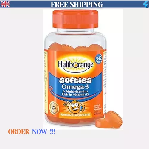 Haliborange Kids Vitamins Omega 3 And Multivitamin Orange Softies Pack Of 60