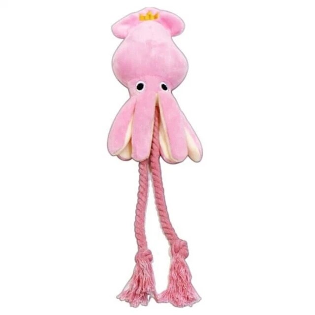 Dog Chew Toy Plush Octopus Aggressive Chewers Teething Toy Dogs Chewing Gift