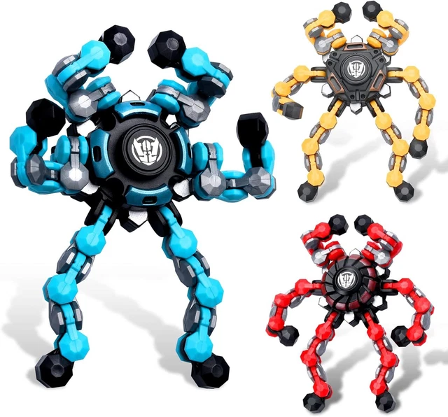 3pack Fidget Spinner Toys, DIY Fingertip Spin Top Toys, Hand Funny Finger Spinne