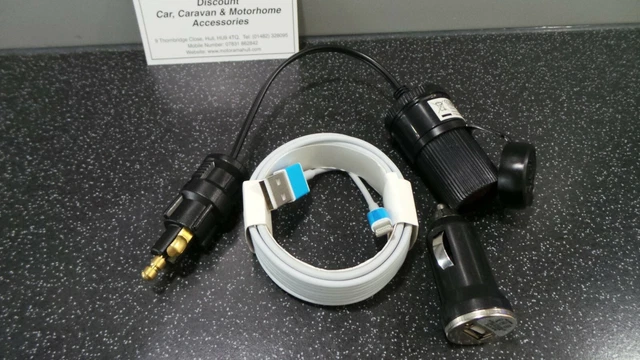 BMW/TRIUMPH MOTORCYCLE 12V Hella Din Cig Plug Socket Adaptor Usb 1M