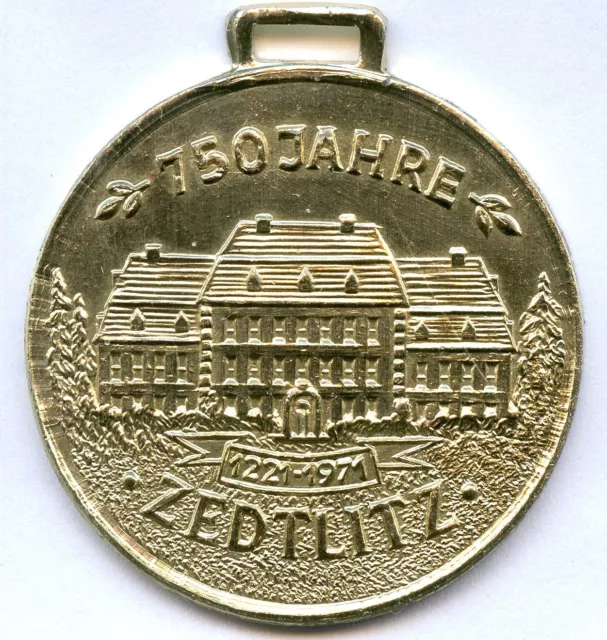 Zedtlitz - Medaille Zur 750 Jahrfeier Der Stadt Zedtlitz 1971