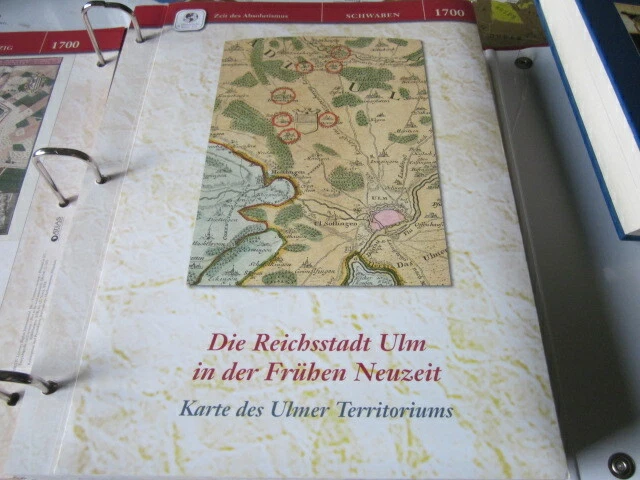 Dtsch.Geschichte in Historischen Karten 1700 Die Reichsstatt Ulm, Territorium