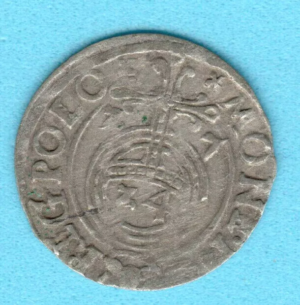 Poland 1 ½ Gros 1/24 Taler 1627 Sigismund III Vasa Waza Vaza 3956