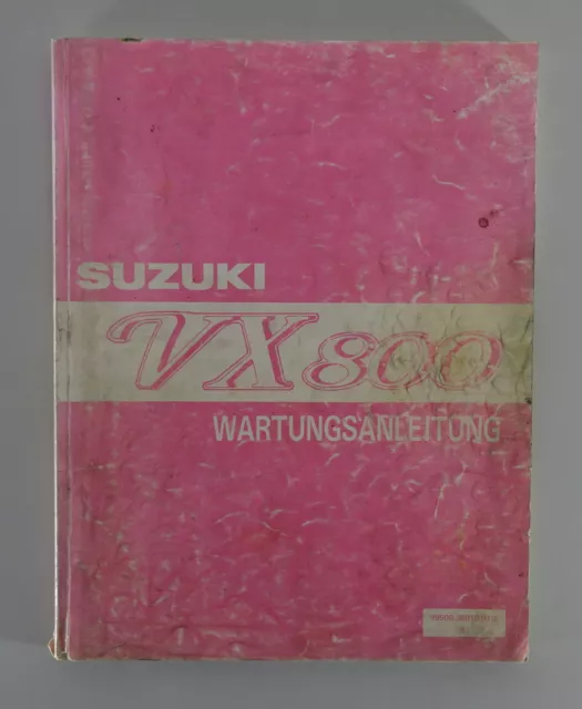 Workshop Manual - Maintenance Manual Suzuki VX 800 Naked Bike By 04/1990