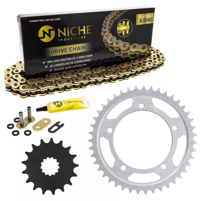 Sprocket Chain Set for Triumph Bonneville 800 T100 17/43 Tooth 525 X-Ring Kit