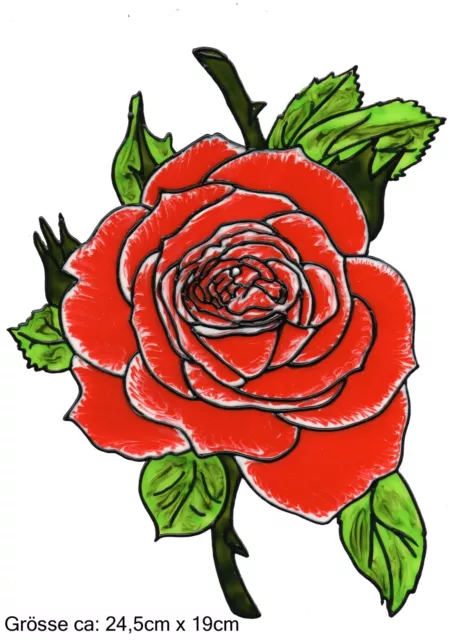 Window Color Bild Fensterbild Aufkleber  " Rose   " 104