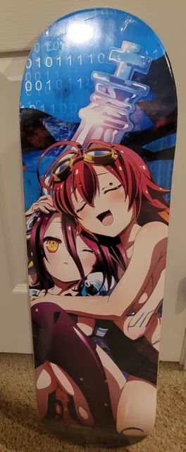 No Game No Life Anime - Skateboard Deck - Jibril & Steph Dola Official