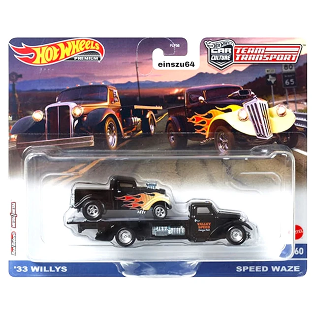 HOT WHEELS 2024 Team Transport 1933 Willy's & Speed Waze Truck