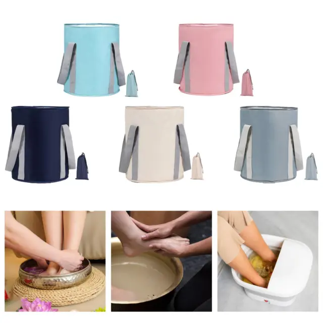 Collapsible Foot Bath Basin Foldable Water Bucket Foot SPA Soaking Feet Home