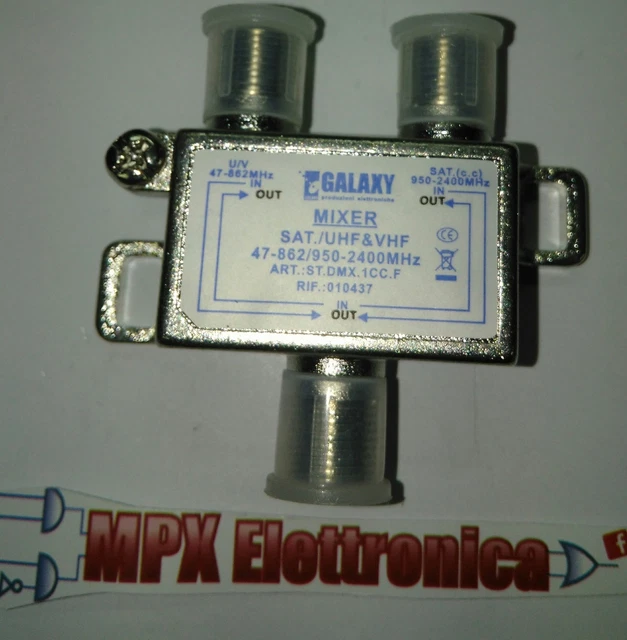 Miscelatore SAT/UHF/VHF König - Combina Segnale Satellare E TV Via Cavo, Con Power Pass - Foto 4