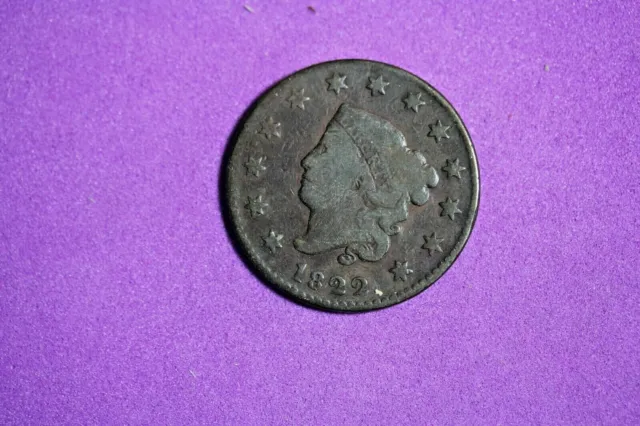 Estate Find 1822 - Coronet Head Large Cent!! #K3193