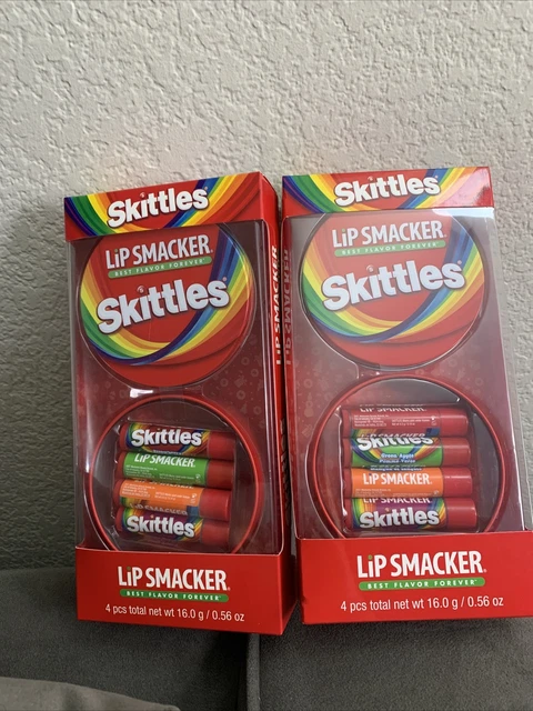 2 Boxes Lip Smacker Skittles 4pcs Each Box