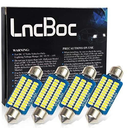 LncBoc 42mm 41mm C5W 36LED 3014SMD Plaque Ampoule Festons navette plafonnier Vei