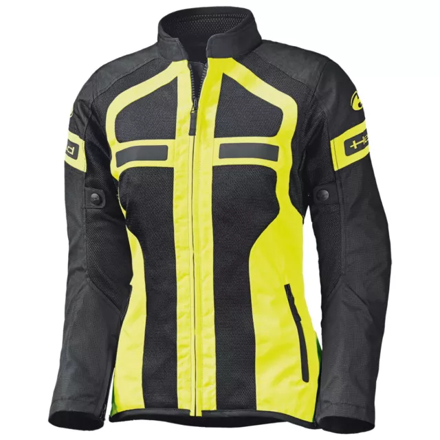 Held Tropic 3.0 Veste au Filet Blouson Moto Noir/Jaune Fluo Été Femmes