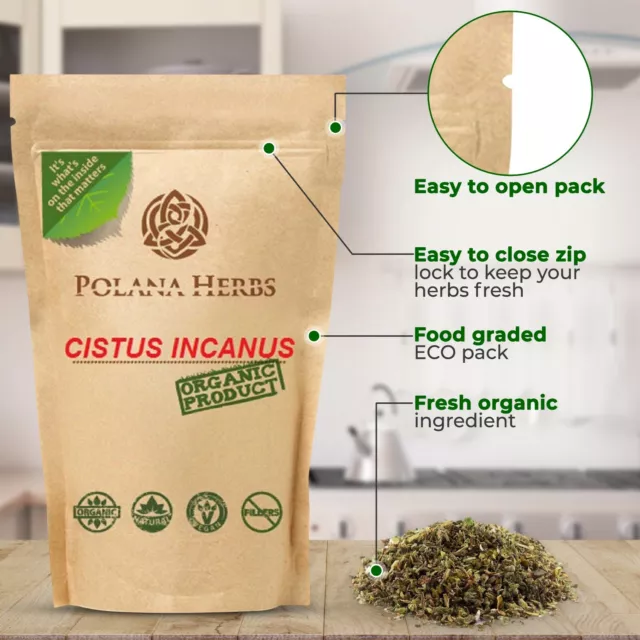 Organic Cistus Incanus Leaf Herbal Tea,Detox,Cleanse,Antioxidants,Tick Repellent