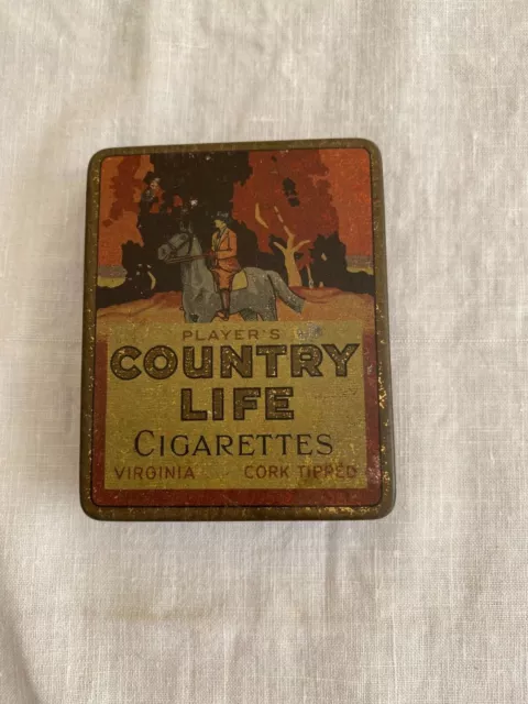 2 x Country Life Cigarette Tins - Excellent