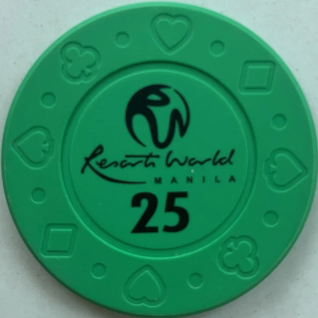 CASINO CHIP RESORT World Manila Philippine House 25 Peso 10.00 PicClick