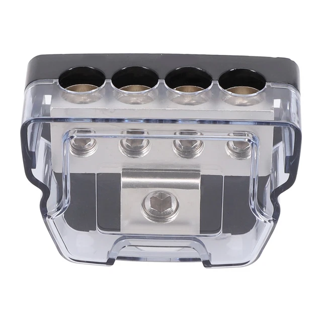 Mini Distribution Blocks DISTRIBUTION BLOCK JUNCTION Box Mini Series 1/0 Gauge In To4 Gauge/Out ...