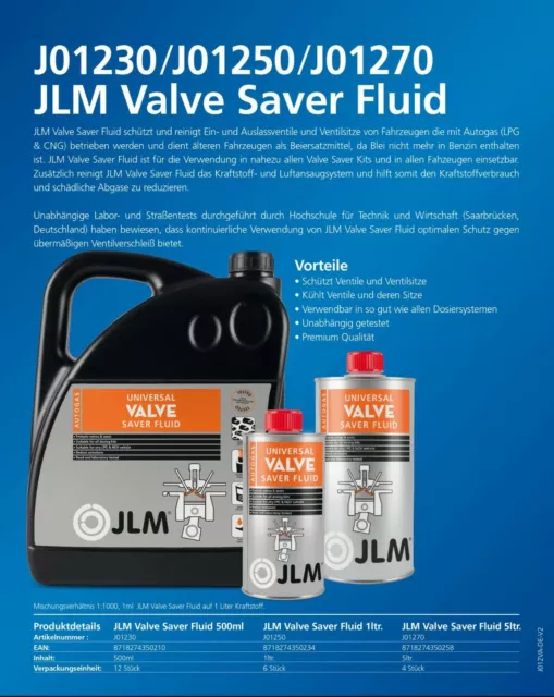 JLM Valve Saver Fluid - Ventilschutz Flüssigkeit Autogas LPG CNG Bleiersatz