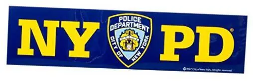 Artisan Owl Officially Licensed City of New York Police Department NYPD Bumper