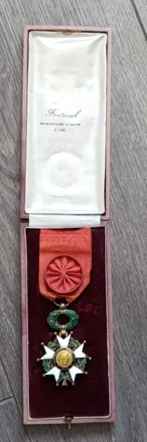 Coffret Médaille Argent Massif Officier de La Légion d'Honneur 1870 - 26,4 g