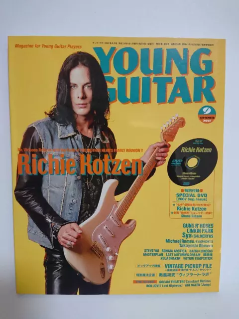 2007 September Richie Kotzen Japanese Music Magazine YOUNG GUITAR USED