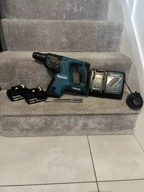 MAKITA DHR263 CORDLESS 36v SDS Twin 18v Batteries BODY 2 X