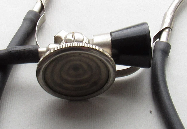 Vintage Old Medical Doctor Tool Classic Stethoscope #20123 3