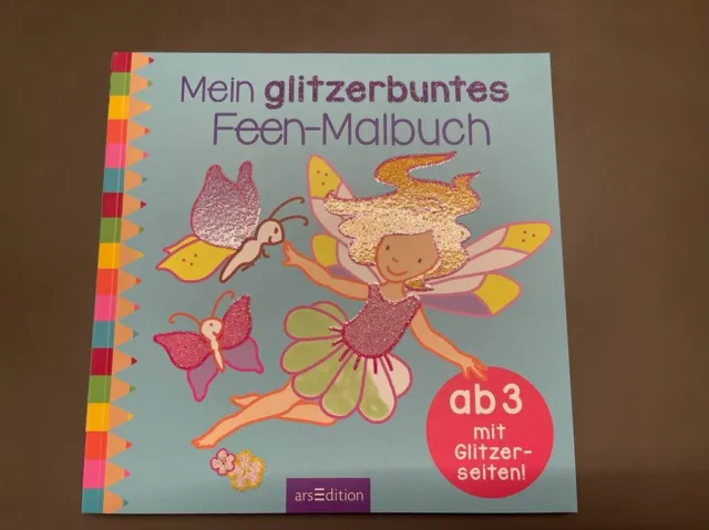 Malbuch - Mein glitzerbuntes Feen-Malbuch *NEU*