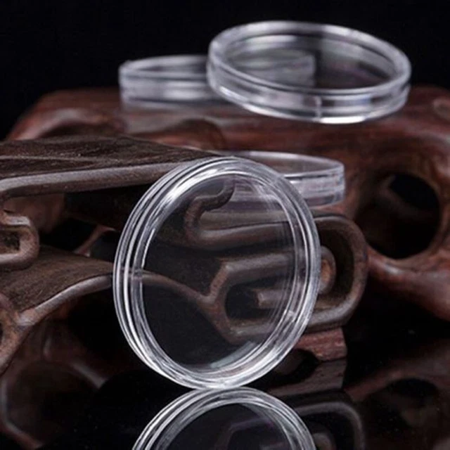 100 capsules de pièces en plastique de haute qualité faciles à stocker ou à