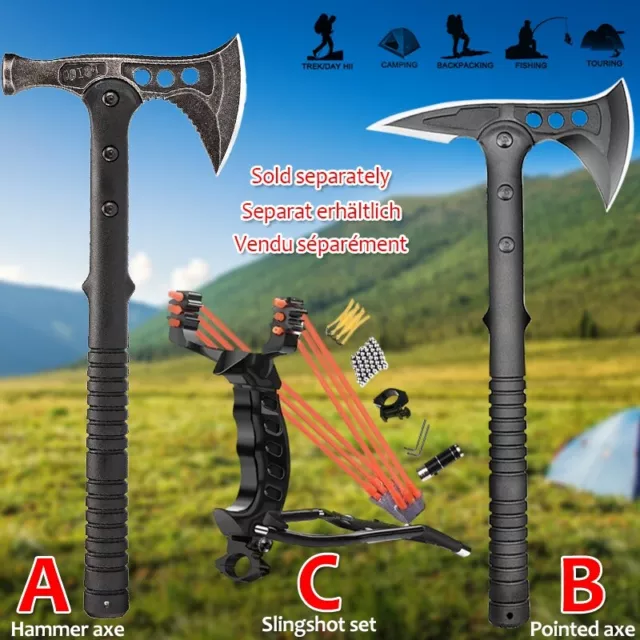 Survival Camping Axe Militar Axt Beil Taktische Tomahawk Outdoor Steinschleuder