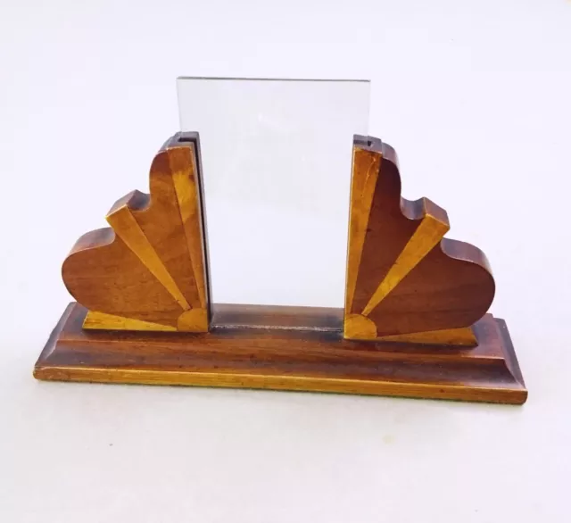 Antique Art Deco mantelpiece photo frame.  Vintage sun-ray 20's / 30's Sunburst