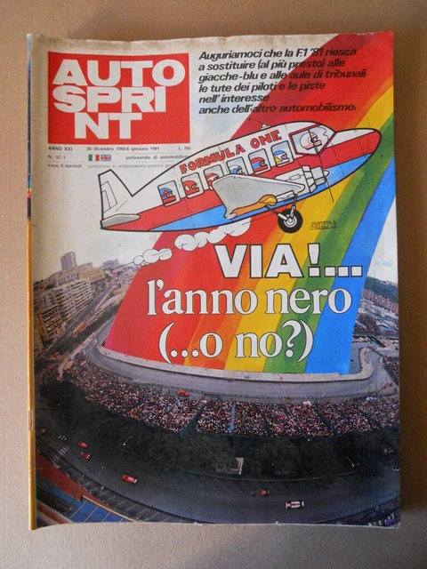 AUTOSPRINT N 52 1980 Rivista di F1 e Rally [P53] EUR 7,32 - PicClick FR