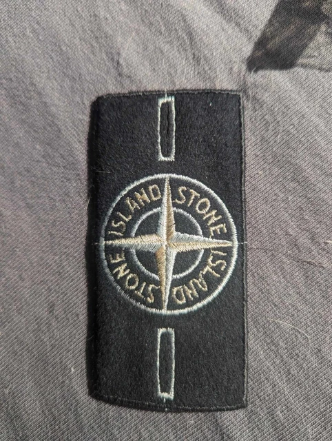 LOT DE DEUX Écusson / Badge / Patch Stone Island Blanc Et Noir Avec