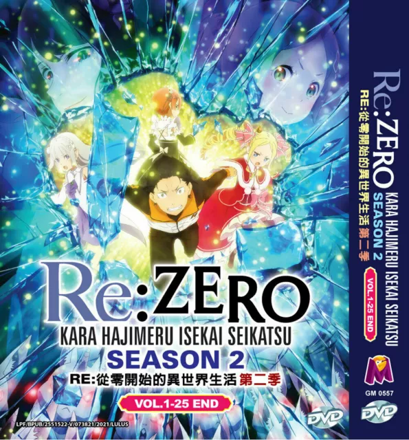 Anime DVD Re:Zero Starting Life in Another World Season 1+2 + 2 OVA Free  Ship