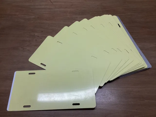 10 Pcs ALUMINUM LICENSE PLATE SUBLIMATION BLANKS 6"x 12" / for heat press