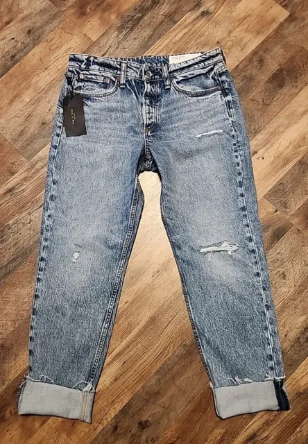 Rag & Bone Rosa Mid-Rise Boyfriend Jeans In Norwalk women's size 27 New tags