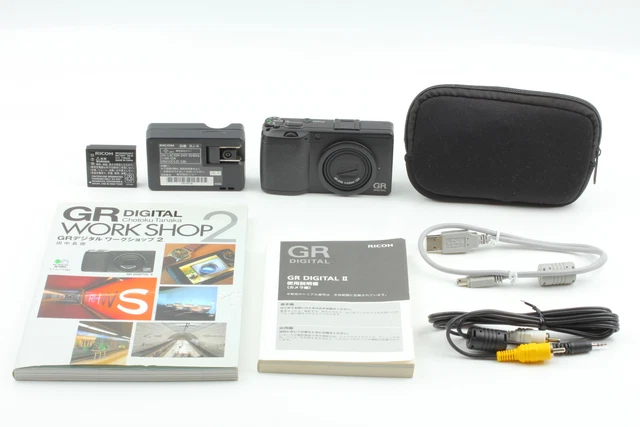 [N MINT] RICOH GR DIGITAL II 10.1MP Digital Camera Black From JAPAN e018 2