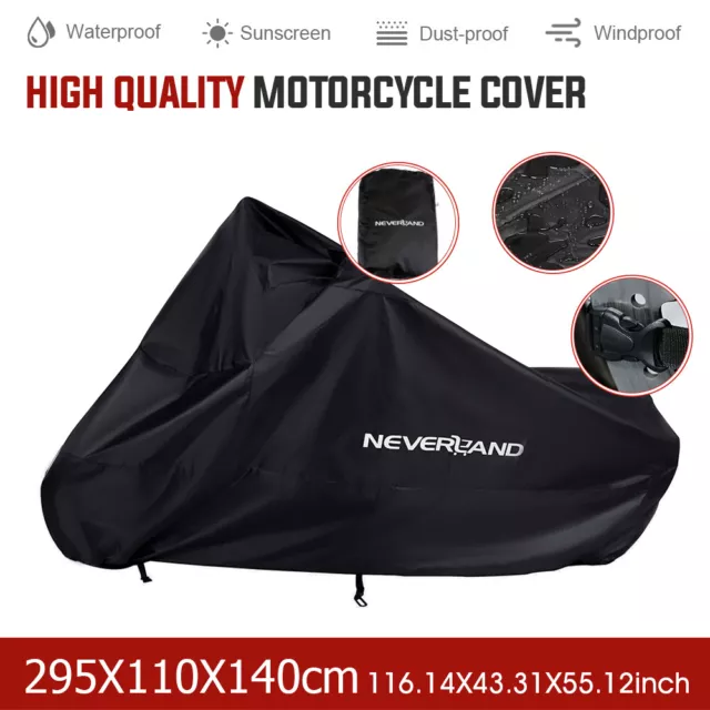 3XL Motorcycle Cover For Harley-Davidson Motor Bike Waterproof Dust UV Protector