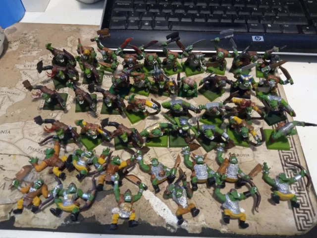 Warhammer Fantasy battle 47 orks orcos huge big lot b